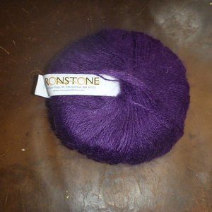 1 Ball Ironstone Herb Garden Mohair Blend Yarn - Color Amethyst - 233 yds ea